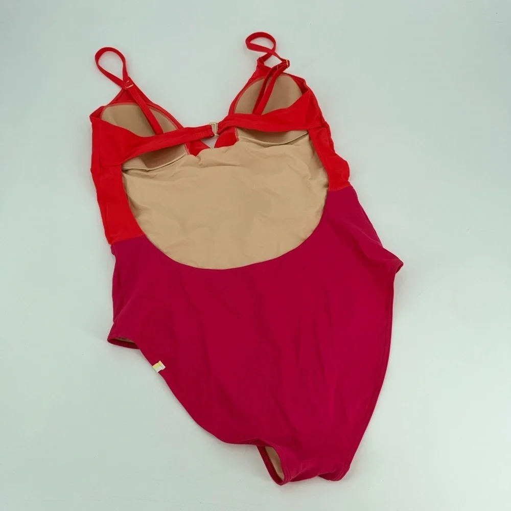 Summersalt Wave One Piece Colorblock Swimsuit Swim 14